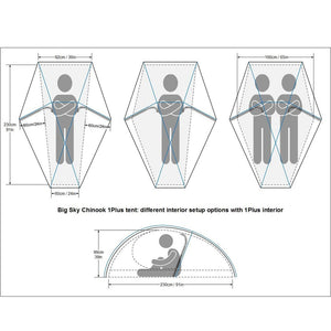 Big Sky Chinook 1Plus tent - Big Sky International