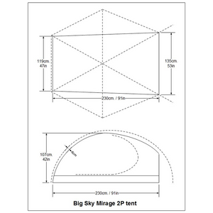 Big Sky Mirage 2P tent