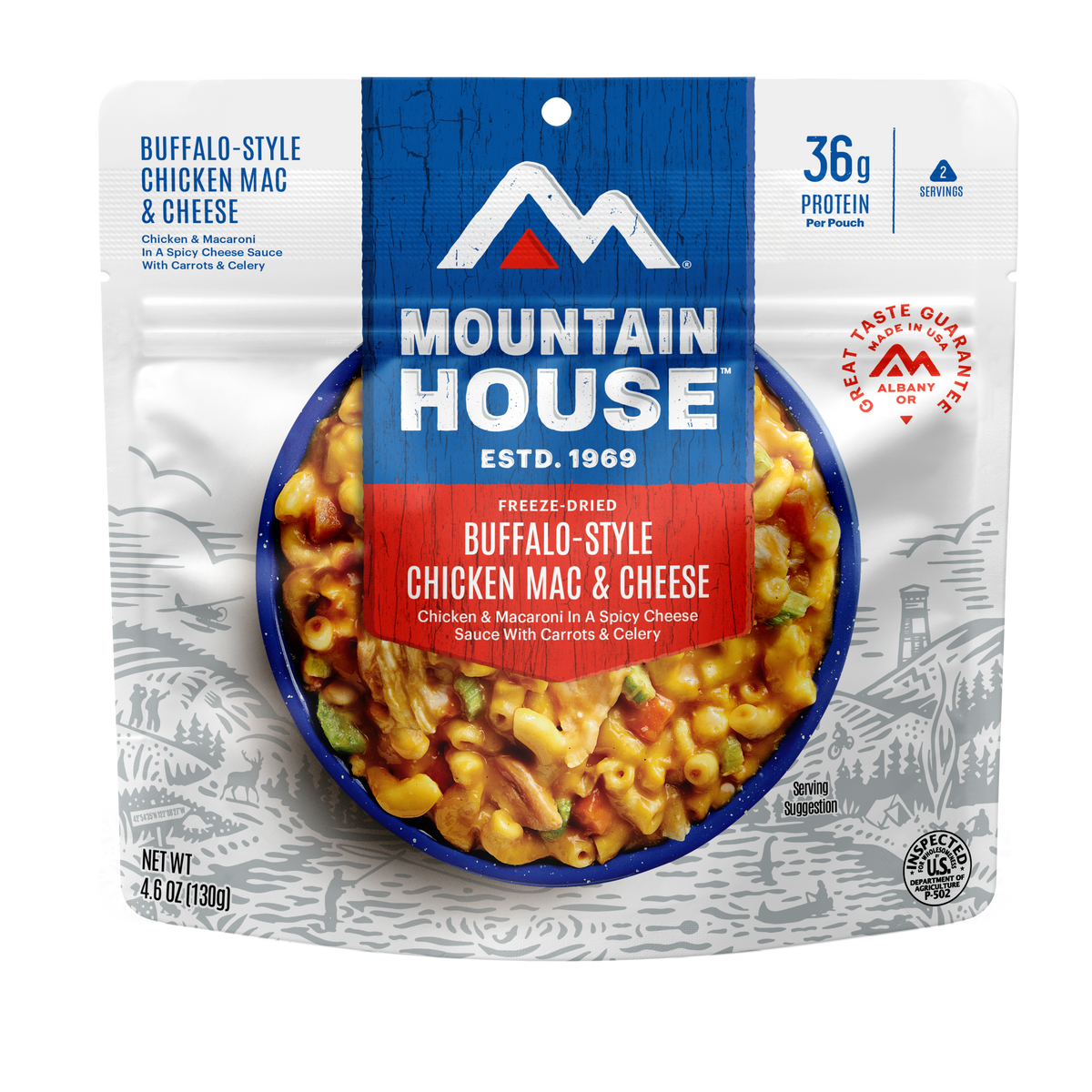 Buffalo-Style Chicken Mac & Cheese freeze dried food - Mountain House