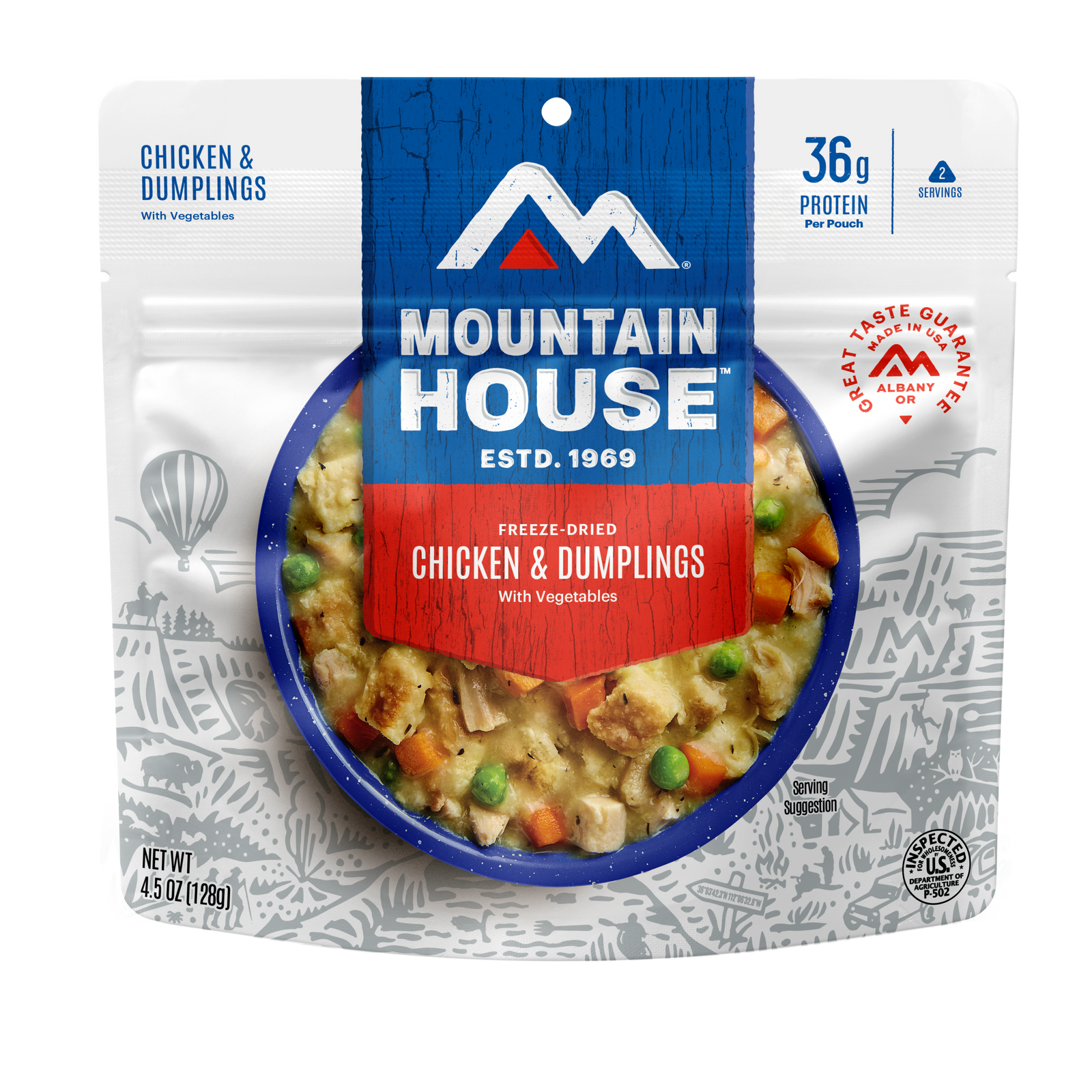 Chicken & Dumplings freeze dried food - Mountain House