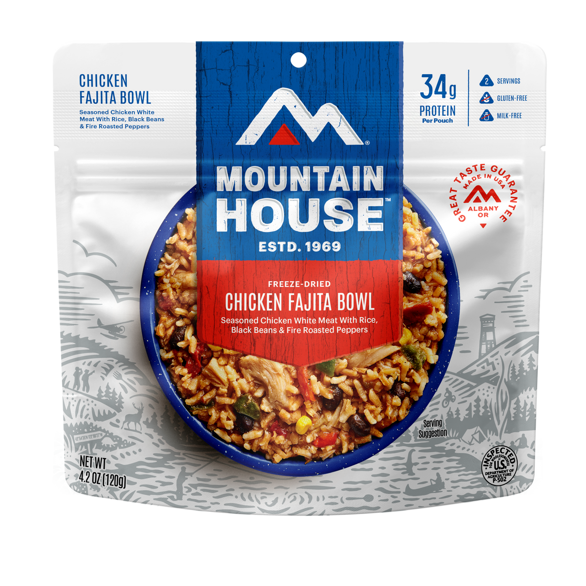 Chicken Fajita Bowl freeze dried food - Mountain House
