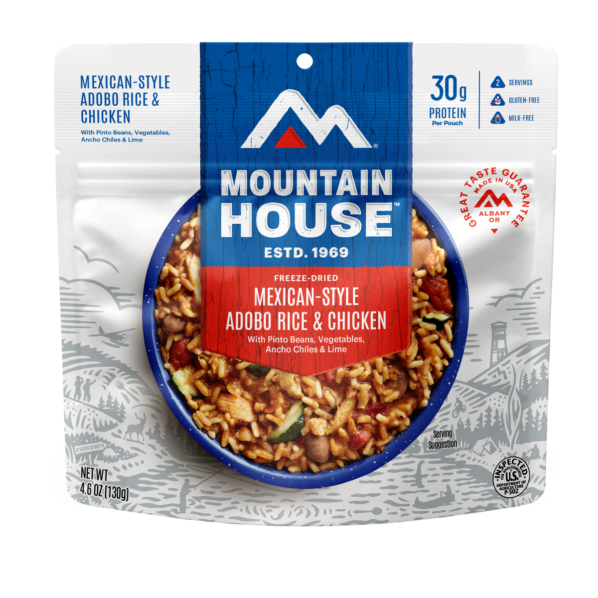 Mexican-Style Adobo Rice & Chicken freeze dried food - Mountain House