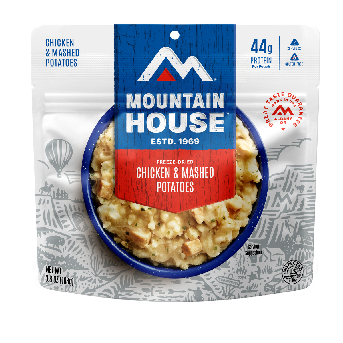 Chicken and Mashed Potatoes freeze dried food - Mountain House