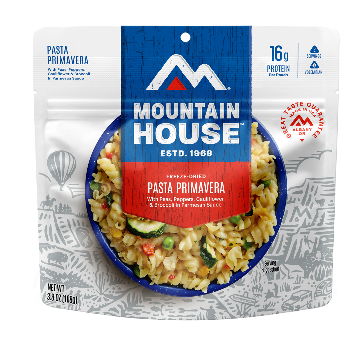 Pasta Primavera freeze dried food - Mountain House