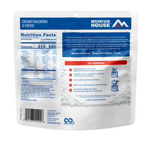 Creamy Macaroni & Cheese freeze dried food - Mountain House
