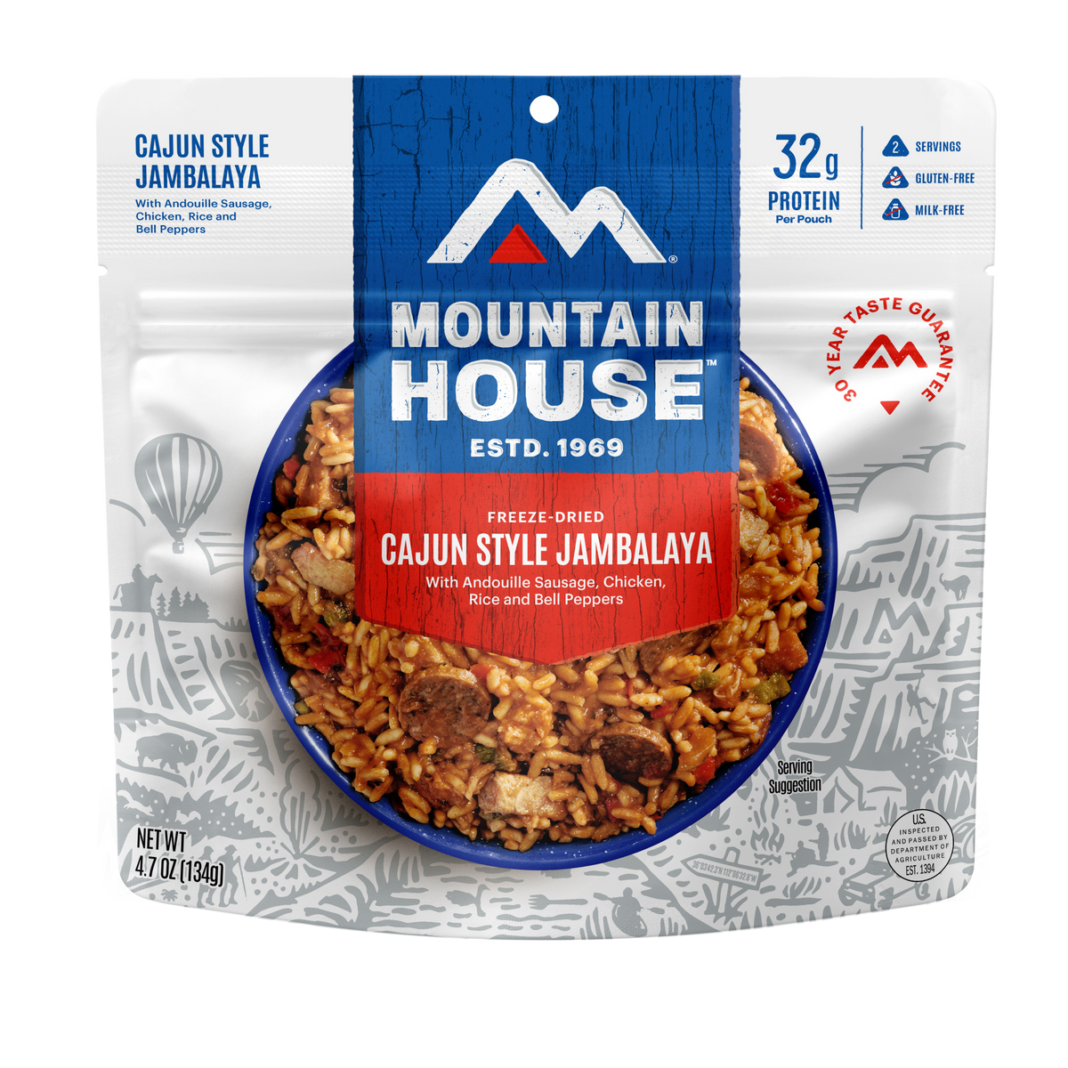Cajun Style Jambalaya freeze dried food - Mountain House