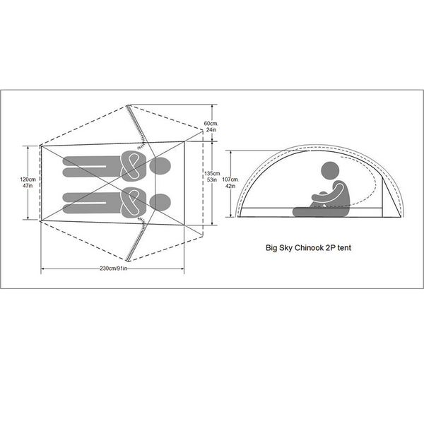 chinook tent Big Sky Chinook 2P tent