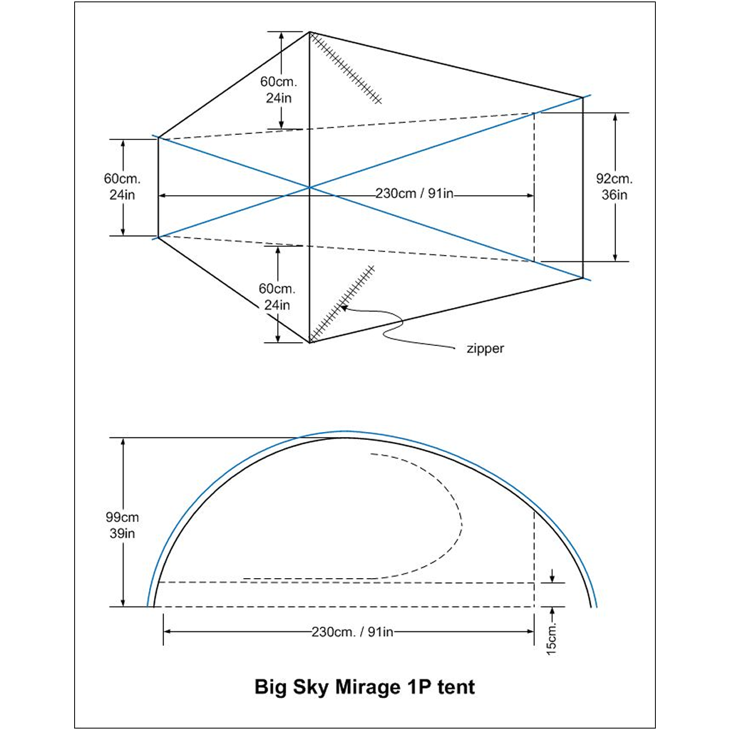 ビッグスカイ・ミラージュ 1.0Pテント - Big Sky International ビッグスカイ・ミラージュ 1.0Pテント - Big Sky International