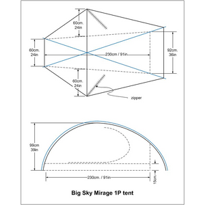 Big Sky Mirage 1.0P tält