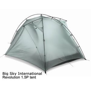 大天空帳篷僅限內部，尺寸：1P、1Plus、1.5P、2P 款式：網狀網、透氣布料